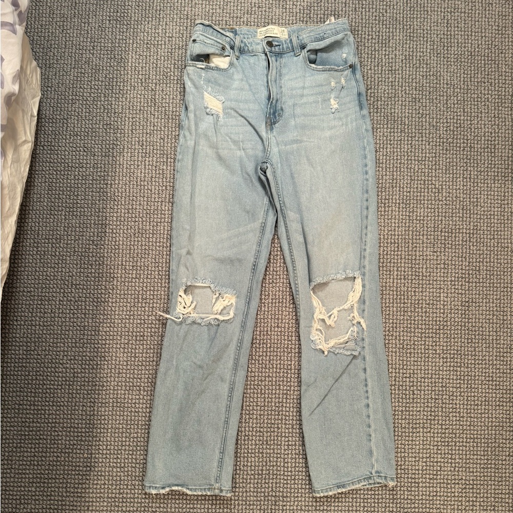 🩵ABERCROMBIE & FITCH 90s STRAIGHT ULTRA HIGH RISE JEANS🩵